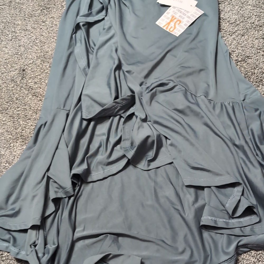 LuLaRoe Blue High Low Skirt